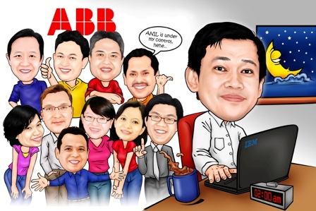 karikatur kantor